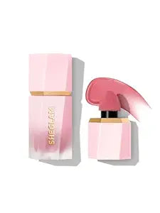 SHEGLAM Color Bloom Liquid Blush Love Cake with matte finish for rosy cheeks.