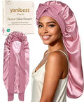 YANIBEST satin sleep bonnet for braids, locs, curls, and natural hair protection.