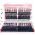 HBZGTLAD fairy manga eyelash clusters with pointed spikes and bottom lashes, available in 60D to 160D densities for DIY extensions.