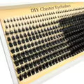 HBZGTLAD 5D fluffy lash bundle with 100D volume, spike lash clusters, bottom-thick design and D curl for DIY eyelash extensions